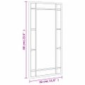 vidaXL Nástenné zrkadlo čierne 30x60 cm obdĺžnikové železné