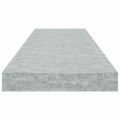 vidaXL Plávajúce nástenné police 2 ks betónové sivé 80x23,5x3,8 cm MDF