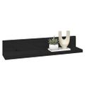 vidaXL Nástenné police 2 ks čierne 50x11x9 cm masívna borovica