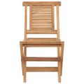 vidaXL Skladacie stoličky 2 ks 47x63x90 cm Masívne teakové drevo