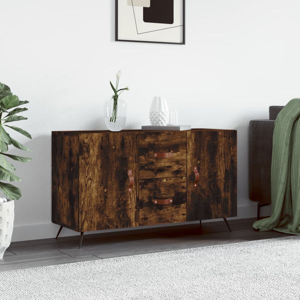 vidaXL Komoda, tmavý dub 100x36x60 cm, kompozitné drevo