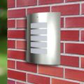 2 nástenné svietidlá, 60 W, nehrdzavejúca oceľ, vodeodolné