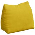 vidaXL Poduška na chrbát Žltá 45 x 20 x 35 cm Kordúrová tkanina