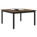 vidaXL Konferenčný stolík Dymová dub 80 x 80 x 45 cm Kompozitné drevo