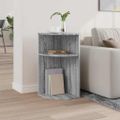 vidaXL Koncový stôl Sivý Sonoma 29,6 x 29,6 x 60 cm Kompozitné drevo