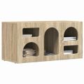 vidaXL TV skrinka ELST 80 x 35 x 40 cm Sonoma dub Kompozitné drevo