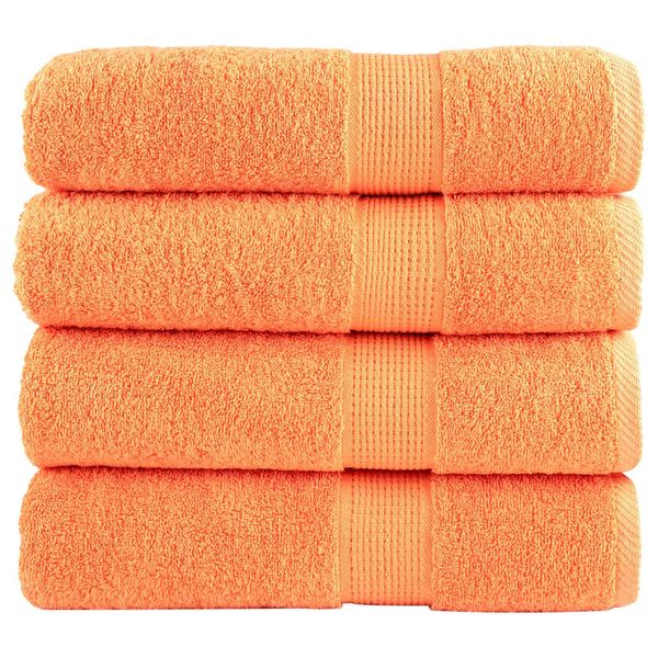 vidaXL Prémiové osušky SOLUND 4 ks fialové 100x150 cm 600 g/m2
