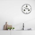 Nástenné hodiny Thermo/Hygro Bresser Optus MyTime Bresser MyTime io NX 30 cm, biela