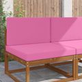 vidaXL Vankúš na vonkajšiu pohovku Polyester Ružová 80 x 80 cm