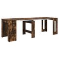 vidaXL Jedálenský stôl 240 x 85 x 75 cm Kompozitné drevo Dymový dub
