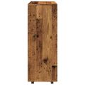 vidaXL Šatník staré drevo 80x40x110 cm kompozitné drevo