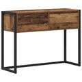 vidaXL Koncový stôl Staré drevo 100 x 36 x 75 cm Kompozitné drevo