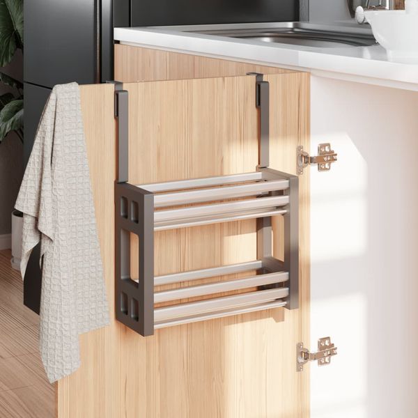 vidaXL Organizér pod umývadlo 34x12x26 cm hliníkový