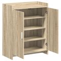 vidaXL Skriňa na topánky Dub sonoma 73,5 x 36 x 92 cm Kompozitné drevo