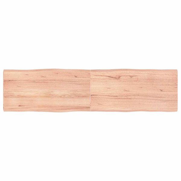 vidaXL Stolová doska svetlohnedá 160x40x(2-4)cm ošetrený masív hrany