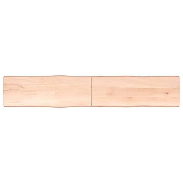 vidaXL Stolová doska 220x40x(2-6) cm, neošetrený masív, živé hrany