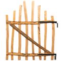 vidaXL Zakrytá brána 100 x 120 cm Impregnované Lieskové Dřevo Hnedá