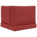 vidaXL Vankúš na vonkajšiu pohovku Polyester vínovo červená 60 x 60 cm