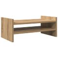 vidaXL Stojan na monitor dub artisian 50x27x20 cm kompozitné drevo