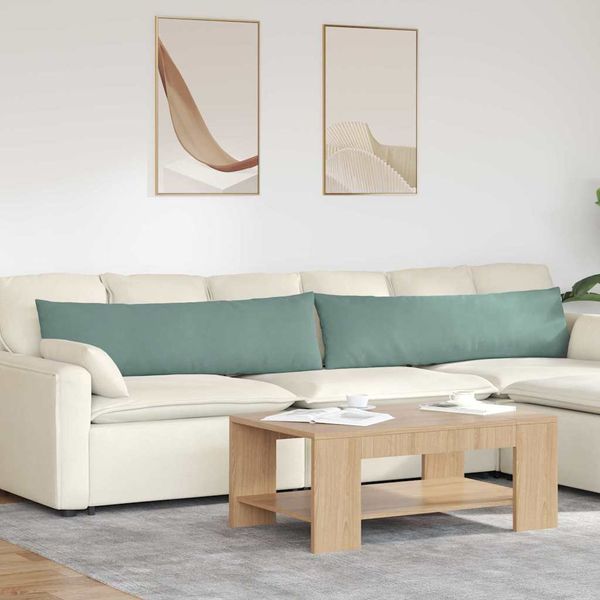 vidaXL Vankúše na pohovku 2 pcs Morská zelená 145 x 40 cm