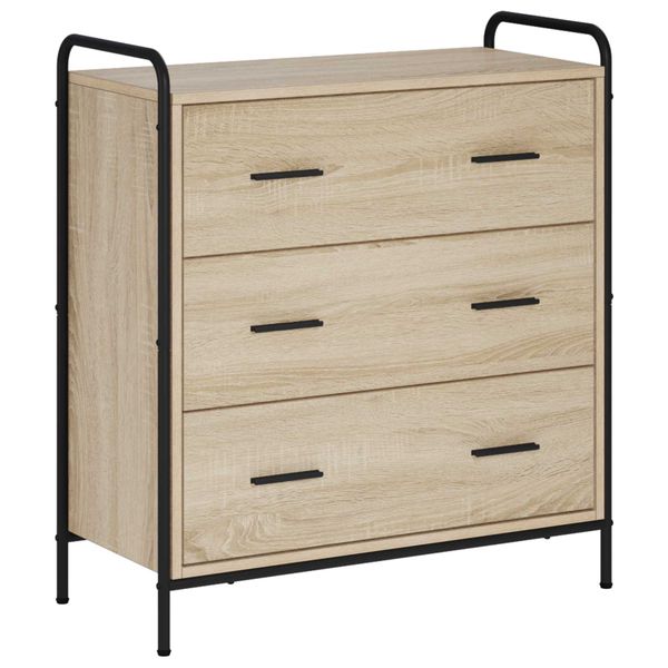 vidaXL Servírovacia skriňa Dub sonoma 97 x 33 x 81 cm Kompozitné drevo