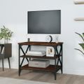 vidaXL TV skrinka hnedý dub 60x40x50 cm spracované drevo