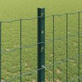 vidaXL Euro oplotenie s pilierom 10 x 1,2 m PVC potiahnutá oceľ Zelená