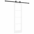 vidaXL Posuvné dvere ORKDAL 61 x 198,5 cm Biela a čierna