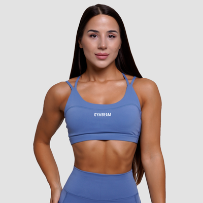 Športová podprsenka FIT Steel Blue - GymBeam, veľkosť M, veľkosť oblečenia M