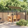 vidaXL Tieniaca plachta 3x2,4 m, sivohnedá 180 g/m²