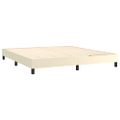 vidaXL Boxspring posteľ s matracom krémová 160x200 cm umelá koža