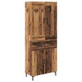 vidaXL Highboard 2 ks Staré drevo 69,5 x 34 x 180 cm Kompozitné drevo