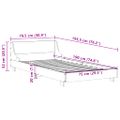 vidaXL Posteľ bez matraca voskovo hnedá 75x190 cm masívna borovica
