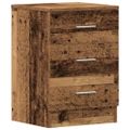 vidaXL Nočné skrinky 2 ks Staré drevo 38x35x55 cm Konštruktérske drevo