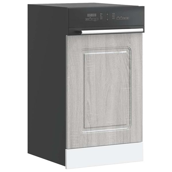 vidaXL Panel umývačky riadu Kalmar sivé sonoma 45x1,5x57 cm kompozitné drevo