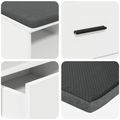 vidaXL Predsieňová lavica Biely 80 x 38 x 46 cm