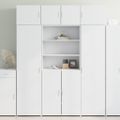 vidaXL Úložná skrinka biela 80x42,5x225 cm kompozitné drevo