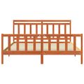 vidaXL Rám postele 2 pcs Včelí hnedý 205,5 x 185,5 x 100 cm