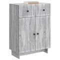 vidaXL Servírovacia skriňa Sivá sonoma 66 x 34,5 x 90 cm