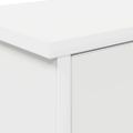 vidaXL Vešiak na stenu Nástenná montáž Biela 80 x 20 x 30 cm