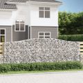 vidaXL Oblúkový gabionový kôš 400x30x140/160 cm pozinkované železo