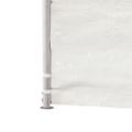 vidaXL Altánok so strechou, biely 4,46x5,88x3,75 m, polyetylén