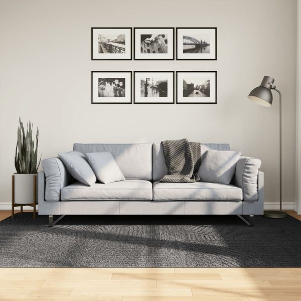 vidaXL Koberec IZA krátky vlas škandinávsky vzhľad antracit 160x230 cm