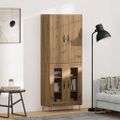 vidaXL Highboard 2 ks Remeselný dub 69,5 x 34 x 180 cm