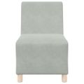 vidaXL Bezrúčková modulárna sofa jednotka 2 ks Svetlosivá Zamat