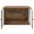 vidaXL Mačka Dom Staré drevo 85 x 55 x 50,5 cm Kompozitné drevo