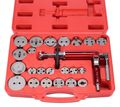 Pneumatický stláčadlo brzdových piestov MECHANIC BRAKE SET PNEU 23, sada 23ks SIXTOL