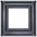 vidaXL kvetináč antracit 40x40x80 cm Oceľ valcovaná za studena