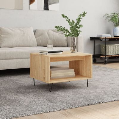 vidaXL Konferenčný stolík dub sonoma 60x50x40 cm kompozitné drevo