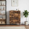 vidaXL Zásuvkový kabinet Dymový dub 66 x 34,5 x 89,5 cm